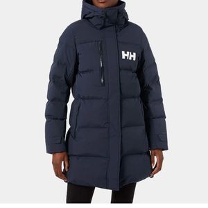 Helly Hansen Adore Puffy Jacket. Blue in color